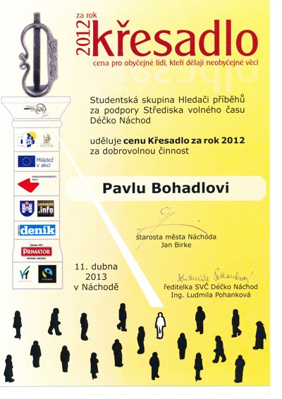 Vyhlášení ceny Křesadlo za rok 2012