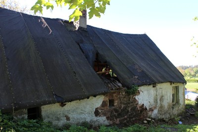 Demolice ruiny domu na Mikulášově kopci