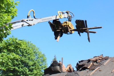 Demolice ruiny domu na Mikulášově kopci