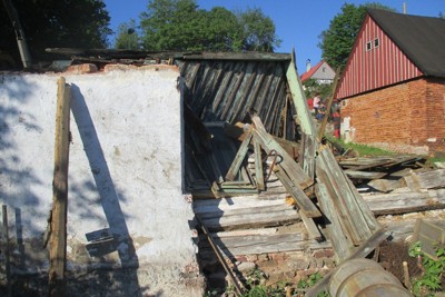 Demolice ruiny domu na Mikulášově kopci