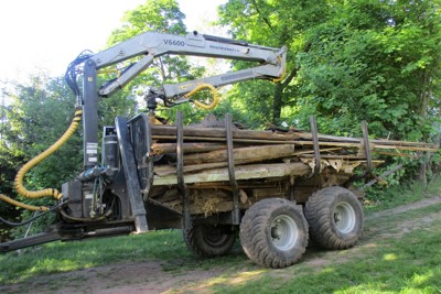 Demolice ruiny domu na Mikulášově kopci