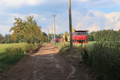 Výstavba cyklostezky U Hranic