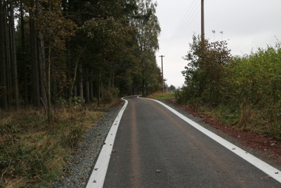 Dokončená cyklostezka U Hranic