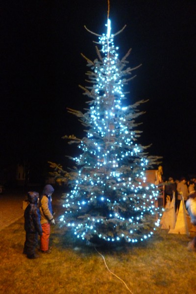 Rozsvícení vánočního stromu s Janem Přeučilem a Evou Hruškovou