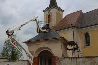 Uložení dokumentů v kopuli kaple sv. Jana Nepomuckého