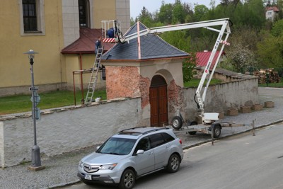Uložení dokumentů v kopuli kaple sv. Jana Nepomuckého