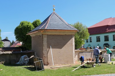 Nová fasáda kaple sv. Jana Nepomuckého