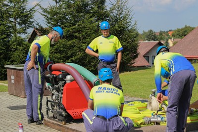 Soutěž v požárním útoku O pohár starosty městyse