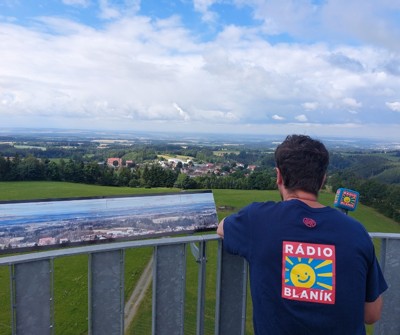 Krajánek Radia Blaník navštívil naši rozhlednu