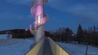 Výstavba rozhledny - dokončené stavební práce