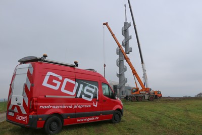 Výstavba rozhledny - montáž tubusu