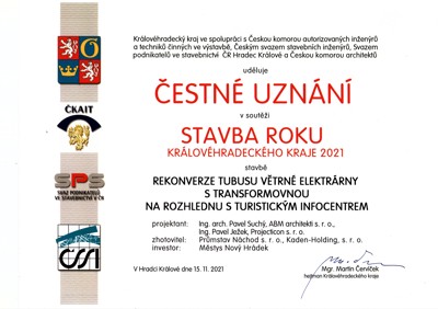 Rozhledna na Šibeníku rozšiřuje sbírku cen