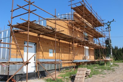 Výstavba rozhledny - průběh stavby