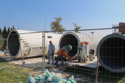 Výstavba rozhledny - průběh stavby
