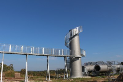 Výstavba rozhledny - příprava tubusu