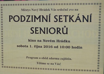 Podzimní setkání seniorů 2016