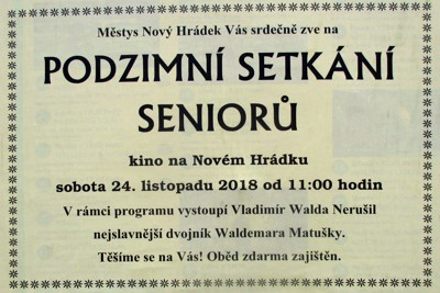 Podzimní setkání seniorů 2018
