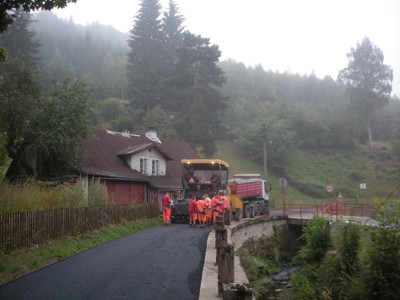 Rekonstrukce silnice na Dolech