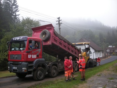 Rekonstrukce silnice na Dolech