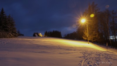 Večerní lyžování na Panské stráni