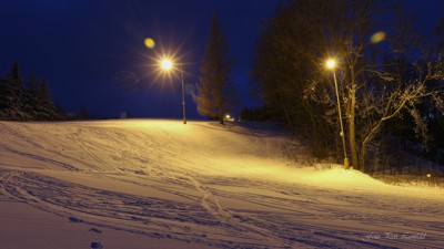 Večerní lyžování na Panské stráni