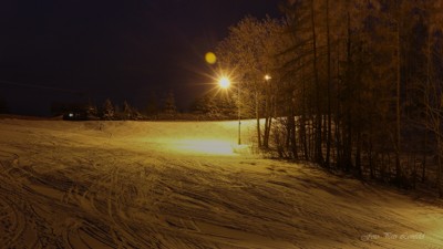 Večerní lyžování na Panské stráni