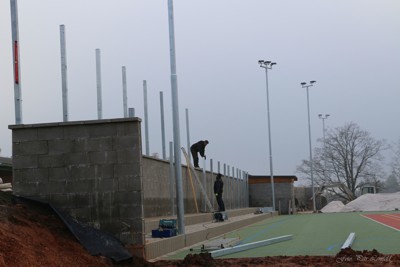 Výstavba nových sportovišť u sokolovny (listopad)