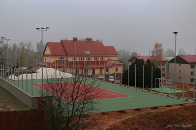 Výstavba nových sportovišť u sokolovny (listopad)