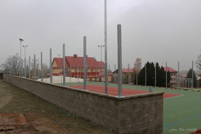 Výstavba nových sportovišť u sokolovny (listopad)