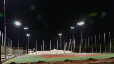 Výstavba nových sportovišť u sokolovny (listopad)