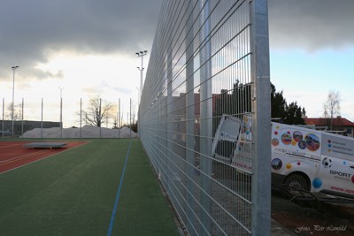 Výstavba nových sportovišť u sokolovny - oplocení