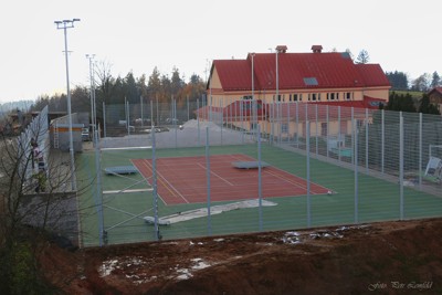 Výstavba nových sportovišť u sokolovny - oplocení