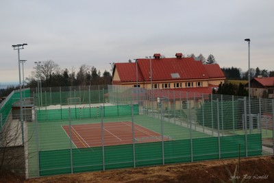 Dokončená sportoviště v areálu sokolovny