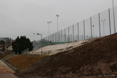 Dokončená sportoviště v areálu sokolovny
