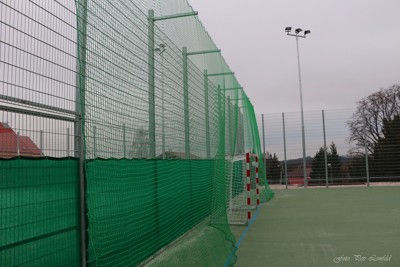 Dokončená sportoviště v areálu sokolovny