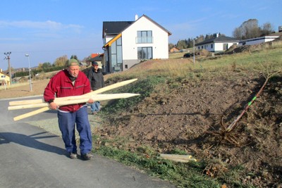 Výsadba třešňové aleje