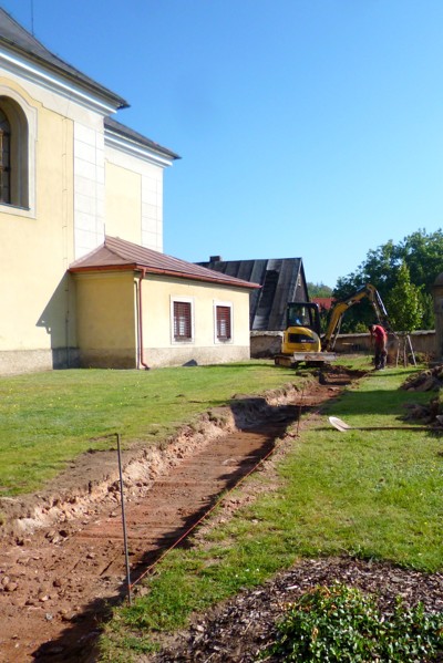 Úpravy prostoru kolem kostela