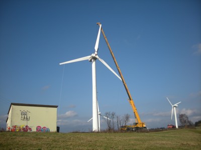 Demontáž větrných elektráren