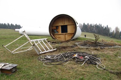 Demontáž větrných elektráren