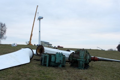 Demontáž větrných elektráren