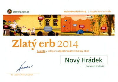 Vyhlášení výsledků soutěže Zlatý erb 2014